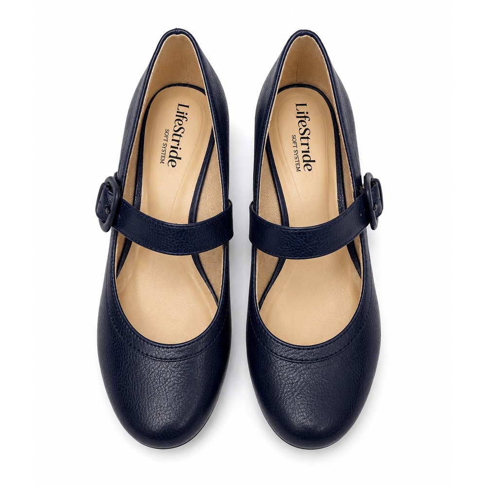 LifeStride Women's Rozz Mary Jane Pumps, Navy Size 7.5M new with box
